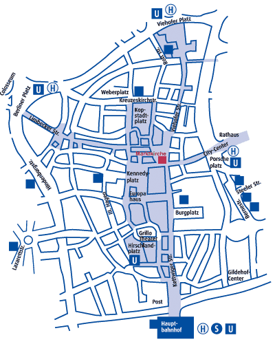 Lageplan der Marktkirche
